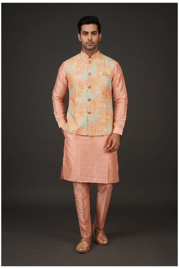 Men'S Kurta Set With Koti