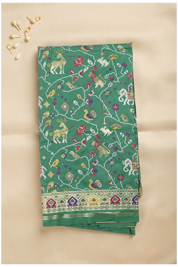 Bottle Green Banarasi Art Silk Wedding Saree