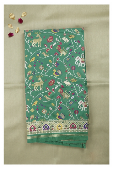 Bottle Green Banarasi Art Silk Wedding Saree
