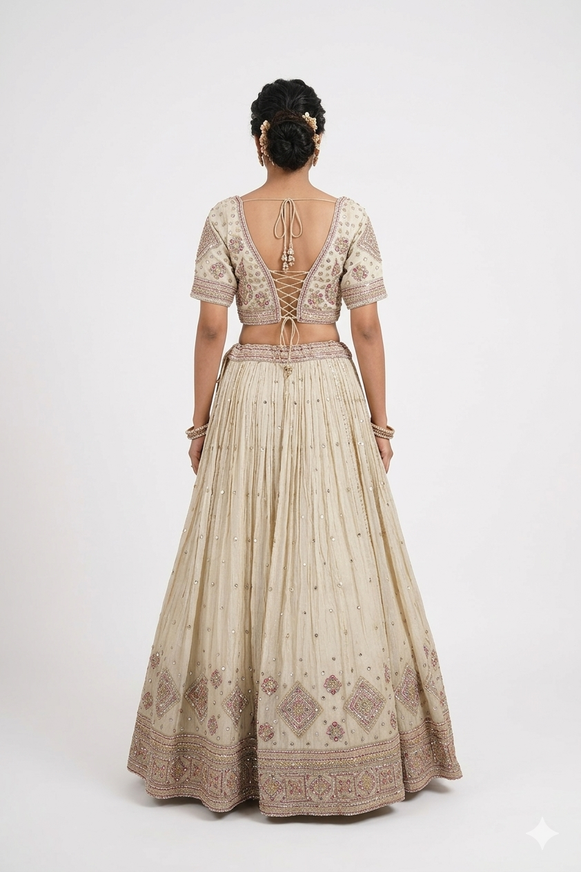 IVORY LEHENGA CHOLI