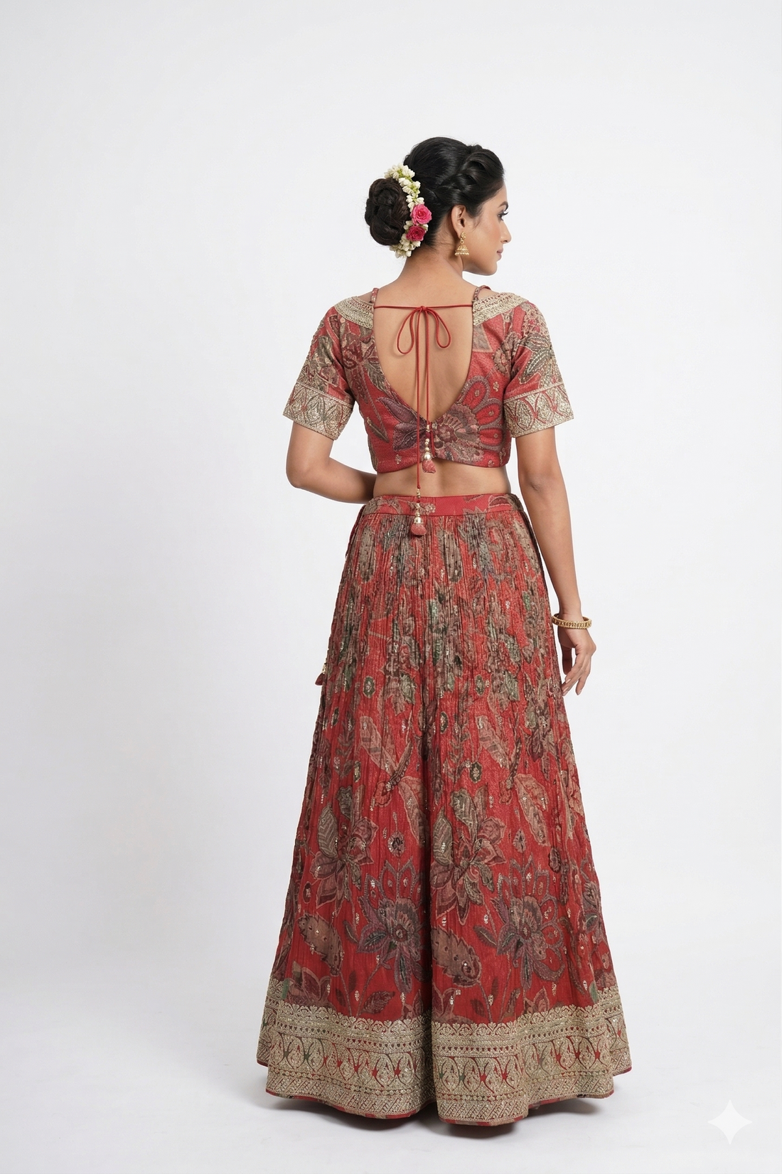 RUST LEHENGA CHOLI
