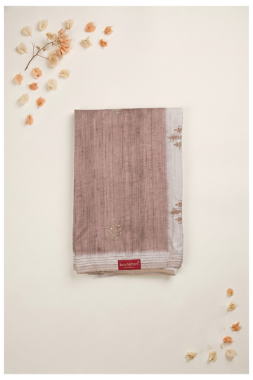 Muted Clay Cotton Wedding & Party Wear Saree