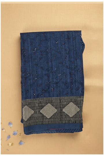 Royal Blue Banarasi Art Silk Wedding Saree