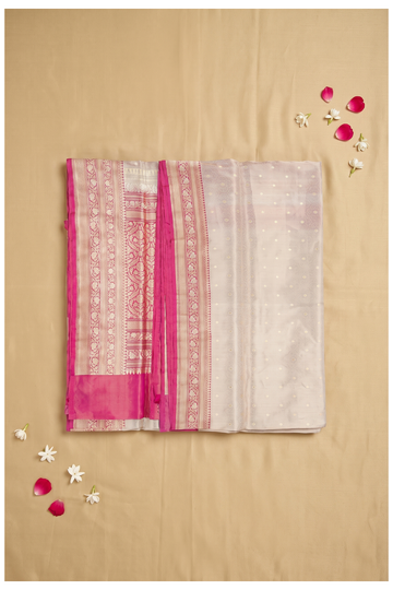 Champagne Banarasi Pure Silk Wedding & Party Saree