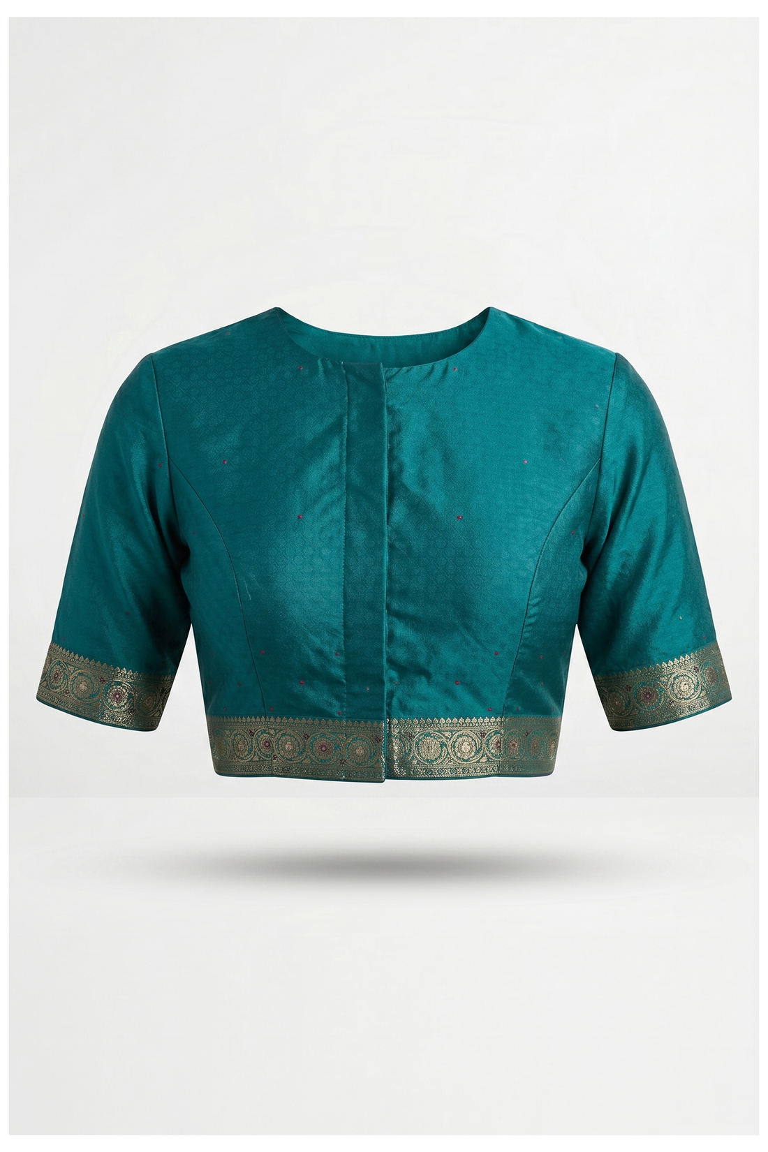 Teal South Silk Tissue Saree For Wedding & Partywear