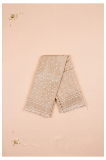 Champagne Banarasi Art Silk Wedding Saree