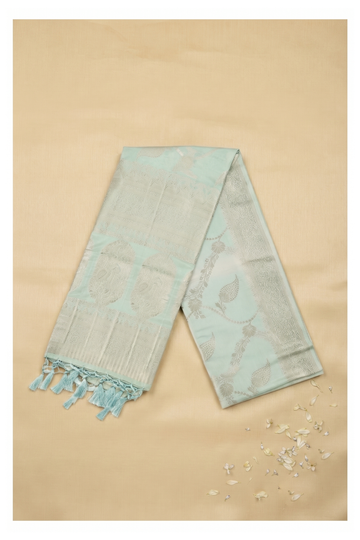 Mint Green Banarasi Art Silk Wedding & Party Wear