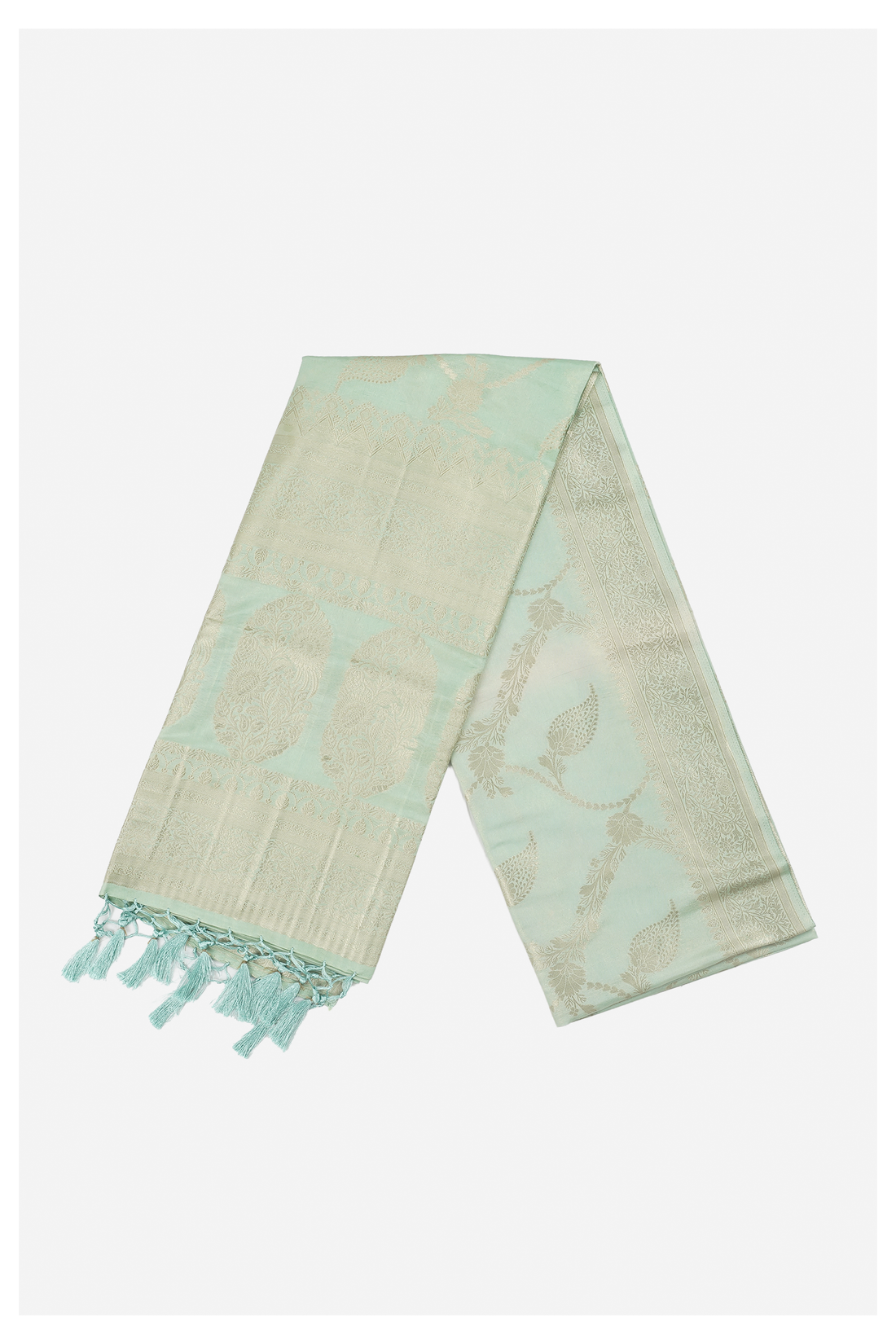 Mint Green Banarasi Art Silk Wedding & Party Wear
