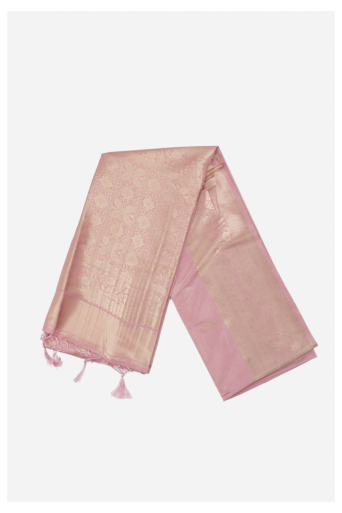 Rose Pink Banarasi Art Silk Saree For Wedding & Party Wear
