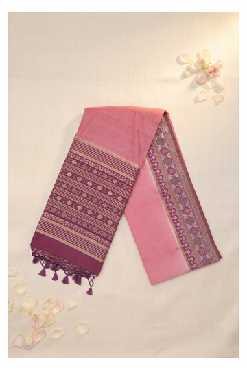 Coral Banarasi Art Silk Wedding Saree