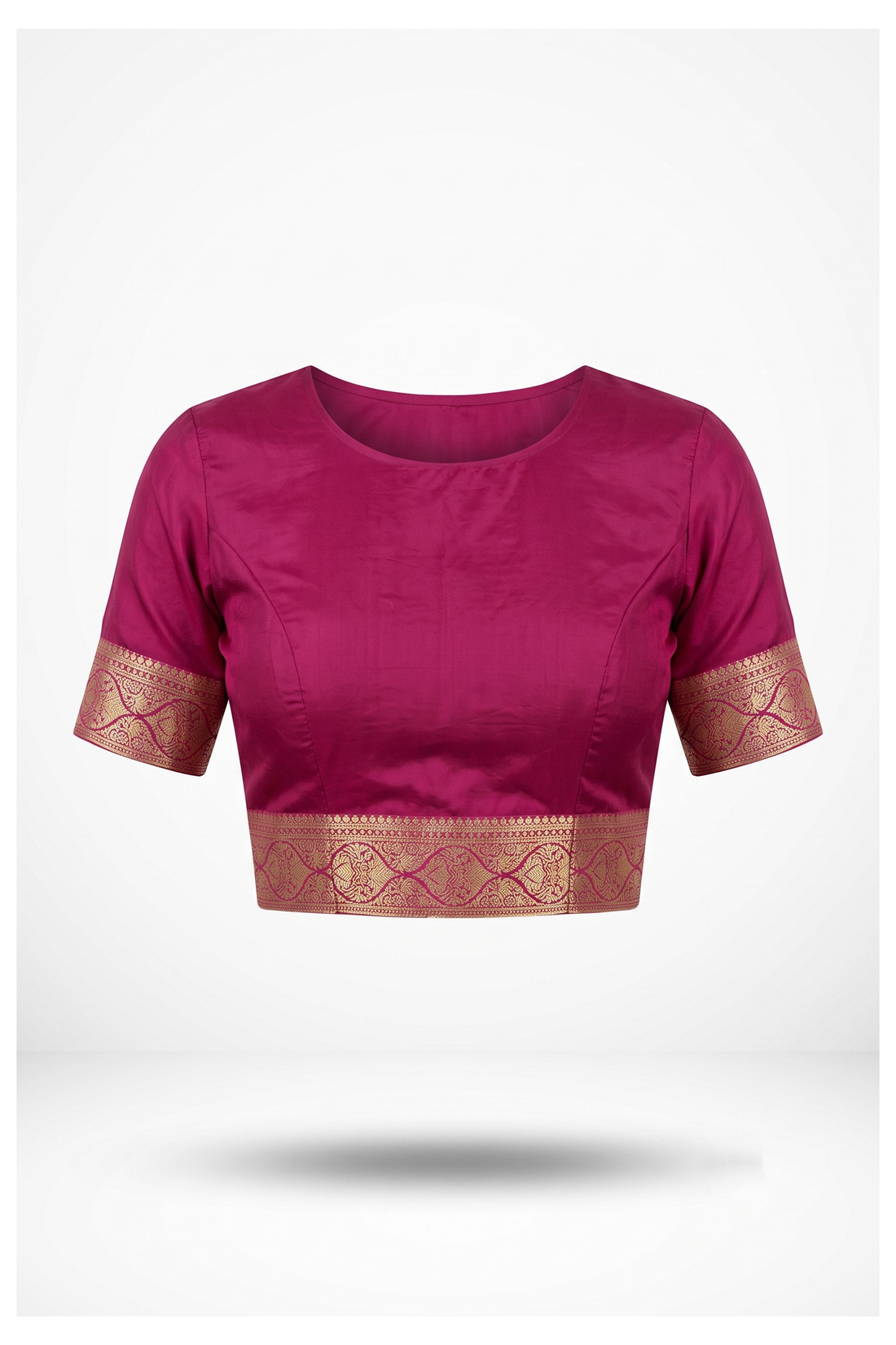 Rani Pink Banarasi Pure Silk Wedding Saree