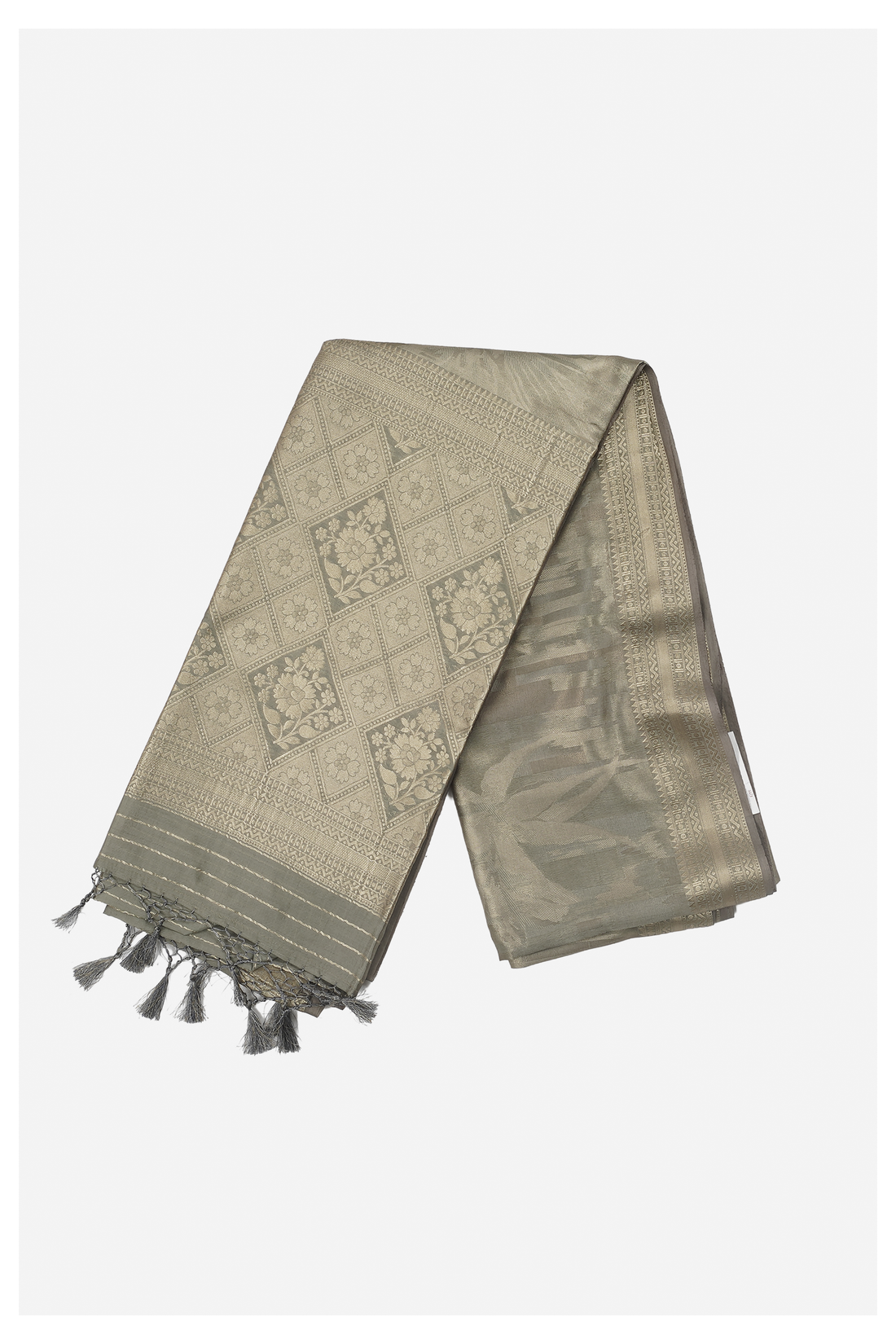 Sage Green Banarasi Silk Art Silk Wedding & Party Wear
