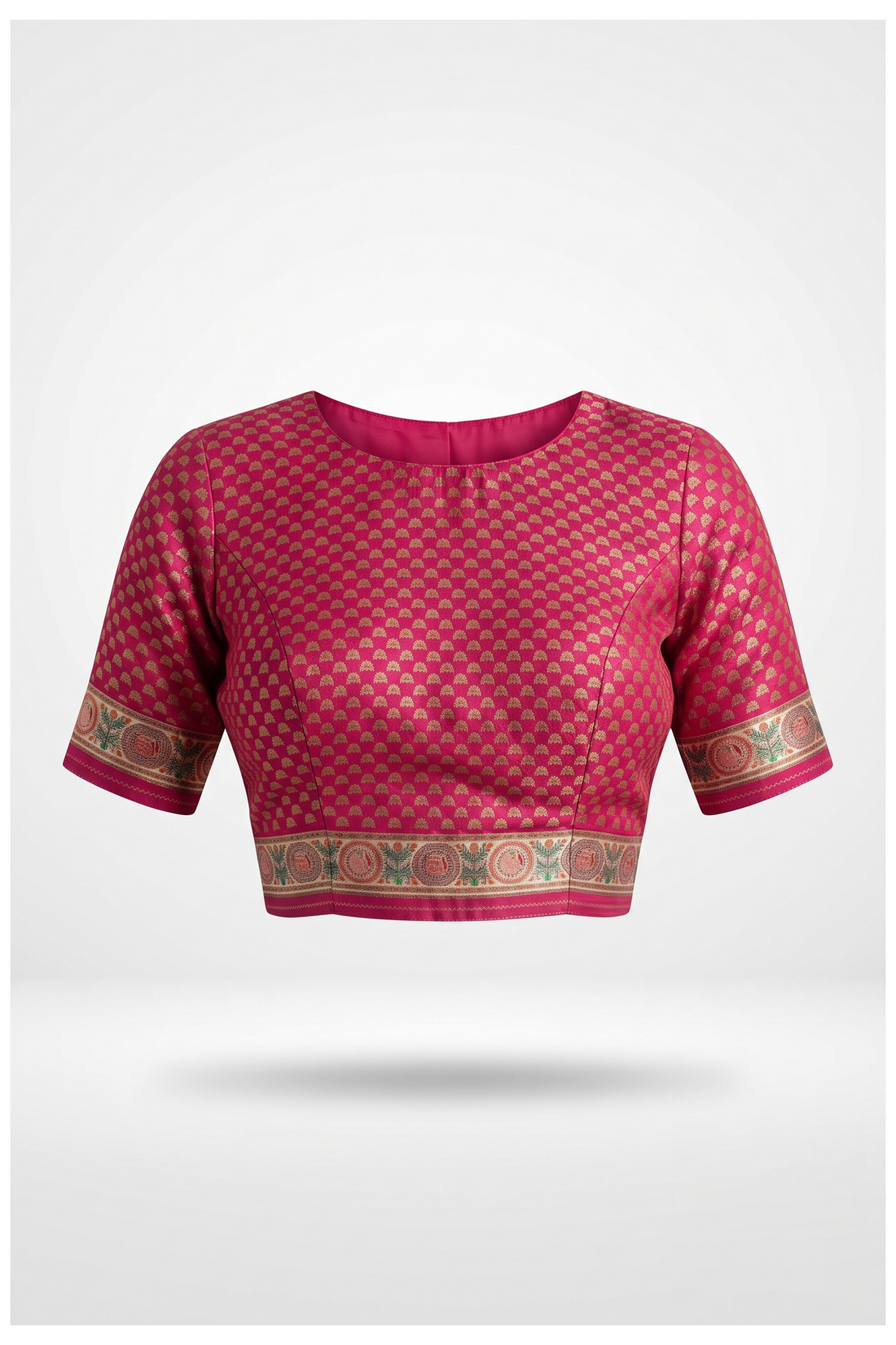 Light Peach Banarasi Art Silk Wedding Saree