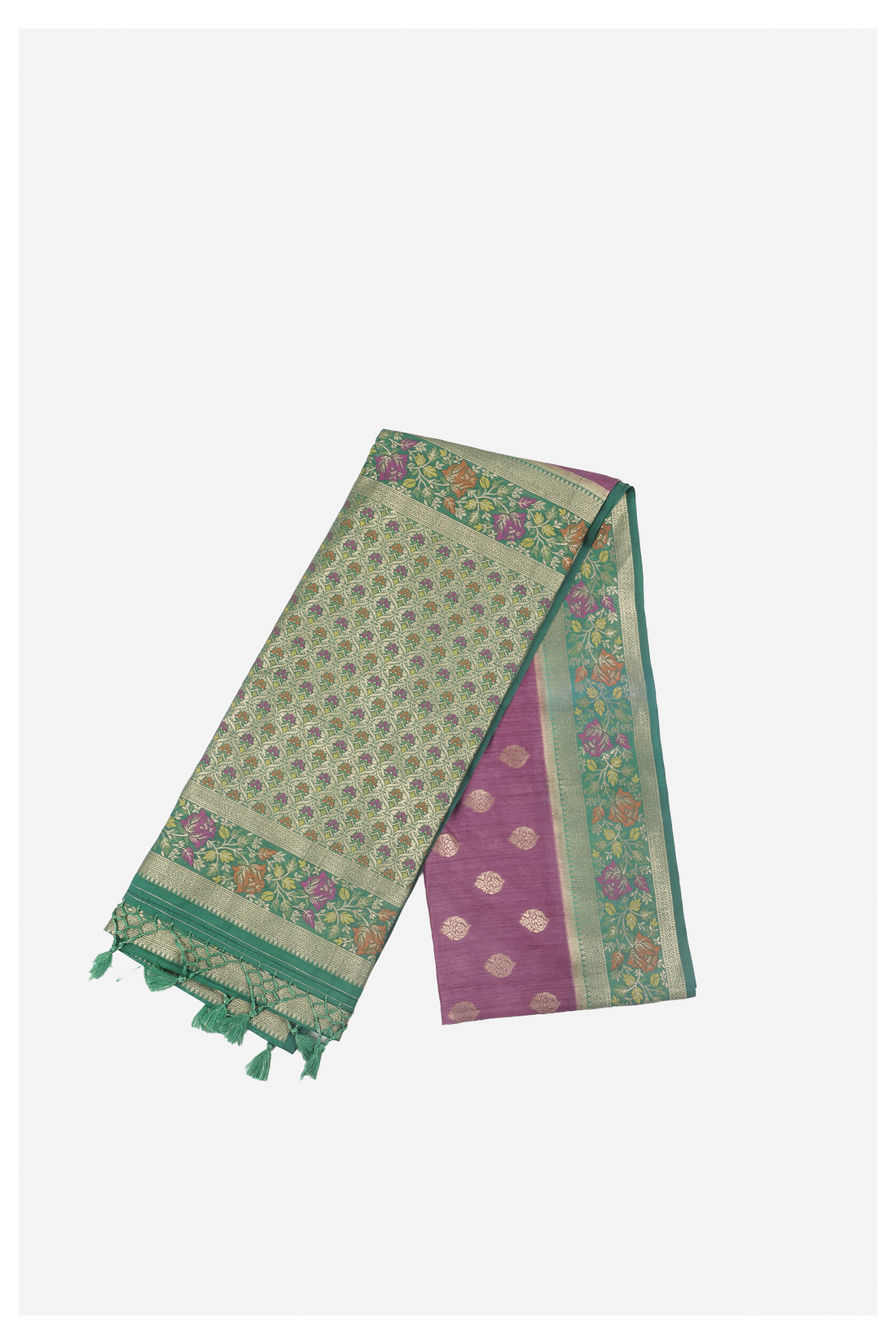 Plum Banarasi Art Silk Wedding Saree