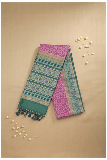 Magenta Banarasi Art Silk Wedding Party Saree