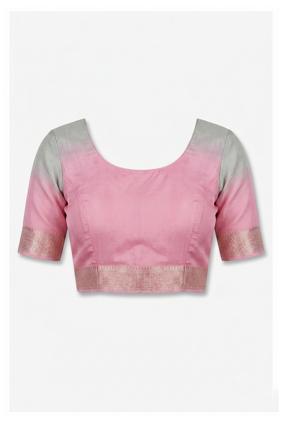 Rose Pink Banarasi Silk Saree With Jaal  Weaving