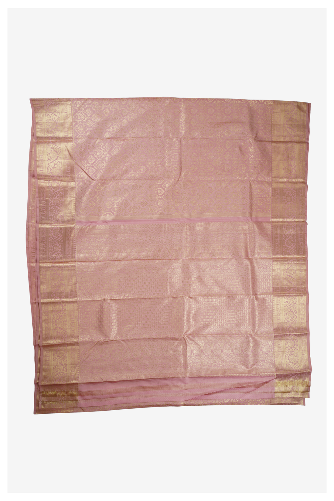 Rose Pink Pure Silk South Silk Wedding Saree
