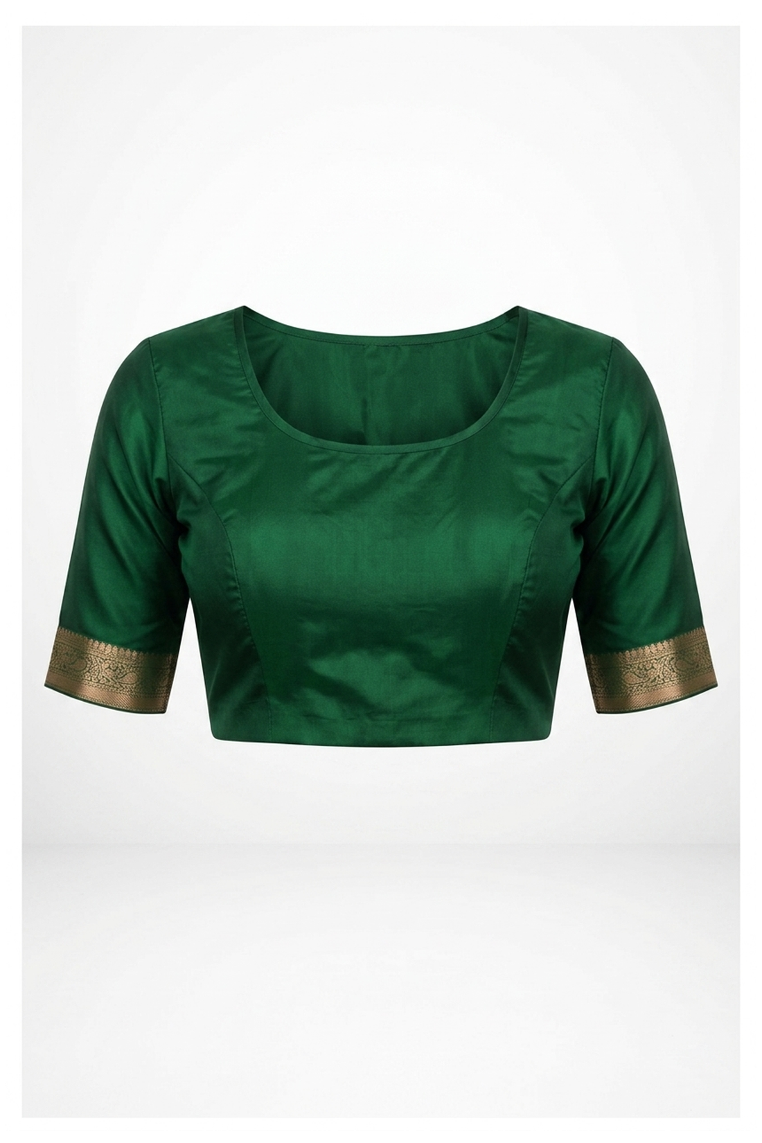 Bottle Green Pure South Silk Saree For Wedding & Party Wear