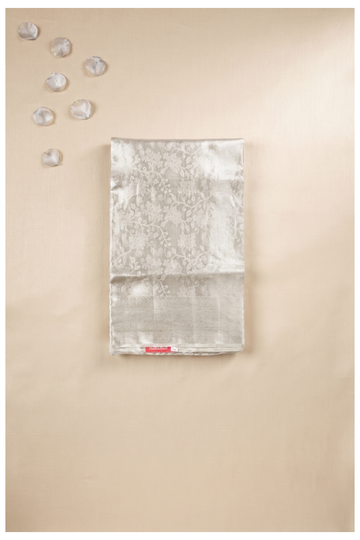Champagne South Silk Pure Tissue Wedding Party Wear Saree