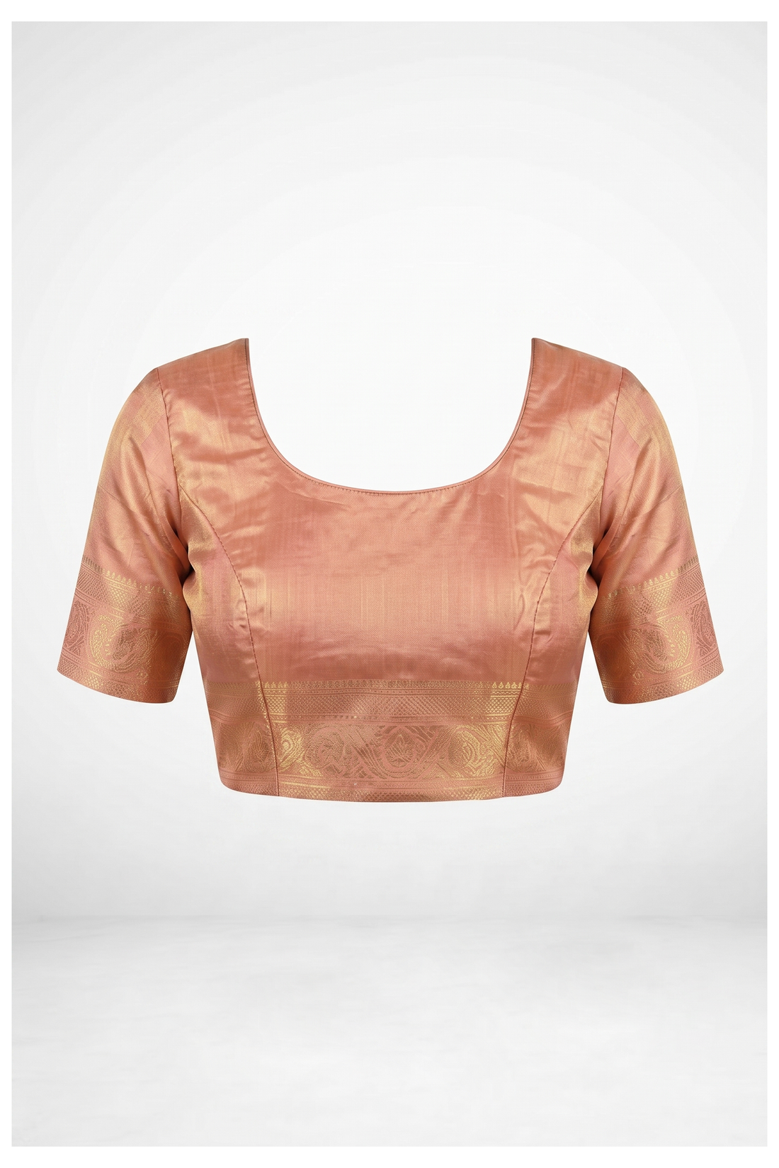 Champagne Pure Tissue Silk South Silk Wedding Party Wear