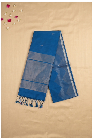 Royal Blue Banarasi Pure Silk Wedding & Party Wear Saree