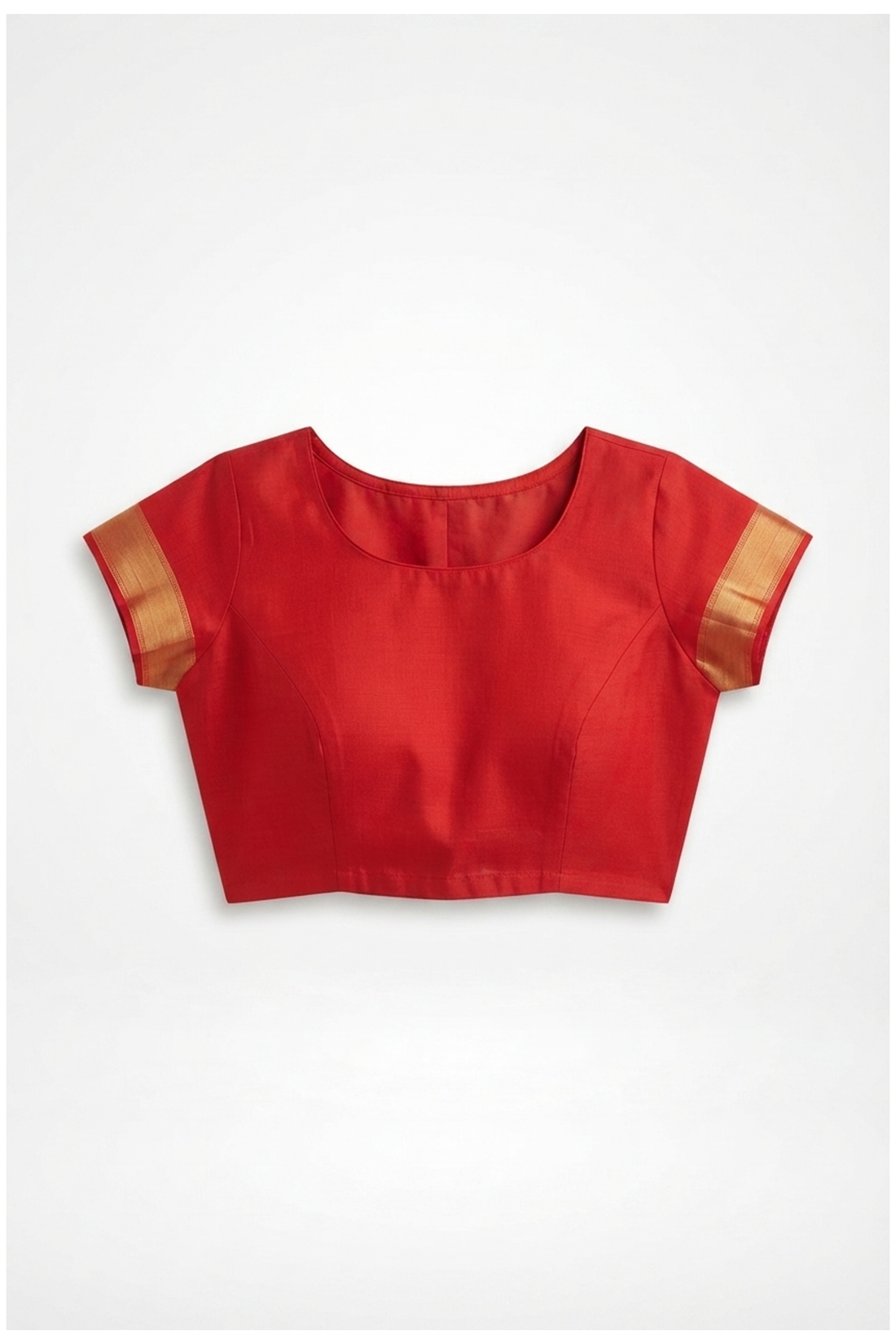 Scarlet Red Pure Silk South Wedding & Party Wear Saree