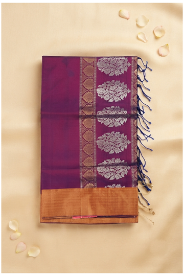 Wine Pure Silk South Silk Wedding Wear Saree