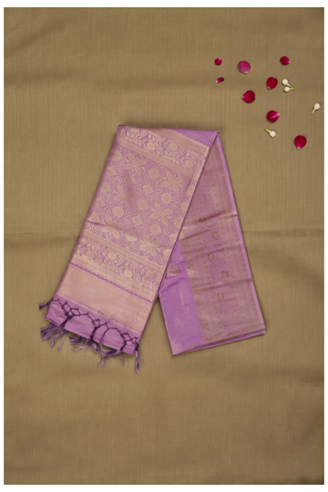 Lavender Banarasi Art Silk Wedding Saree