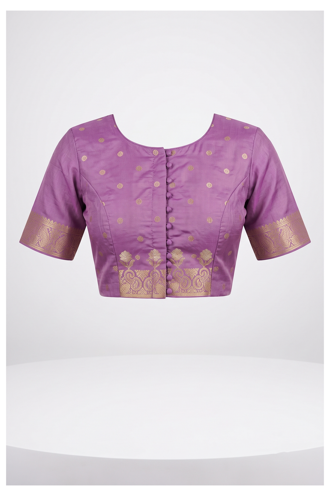 Lavender Banarasi Art Silk Wedding Saree