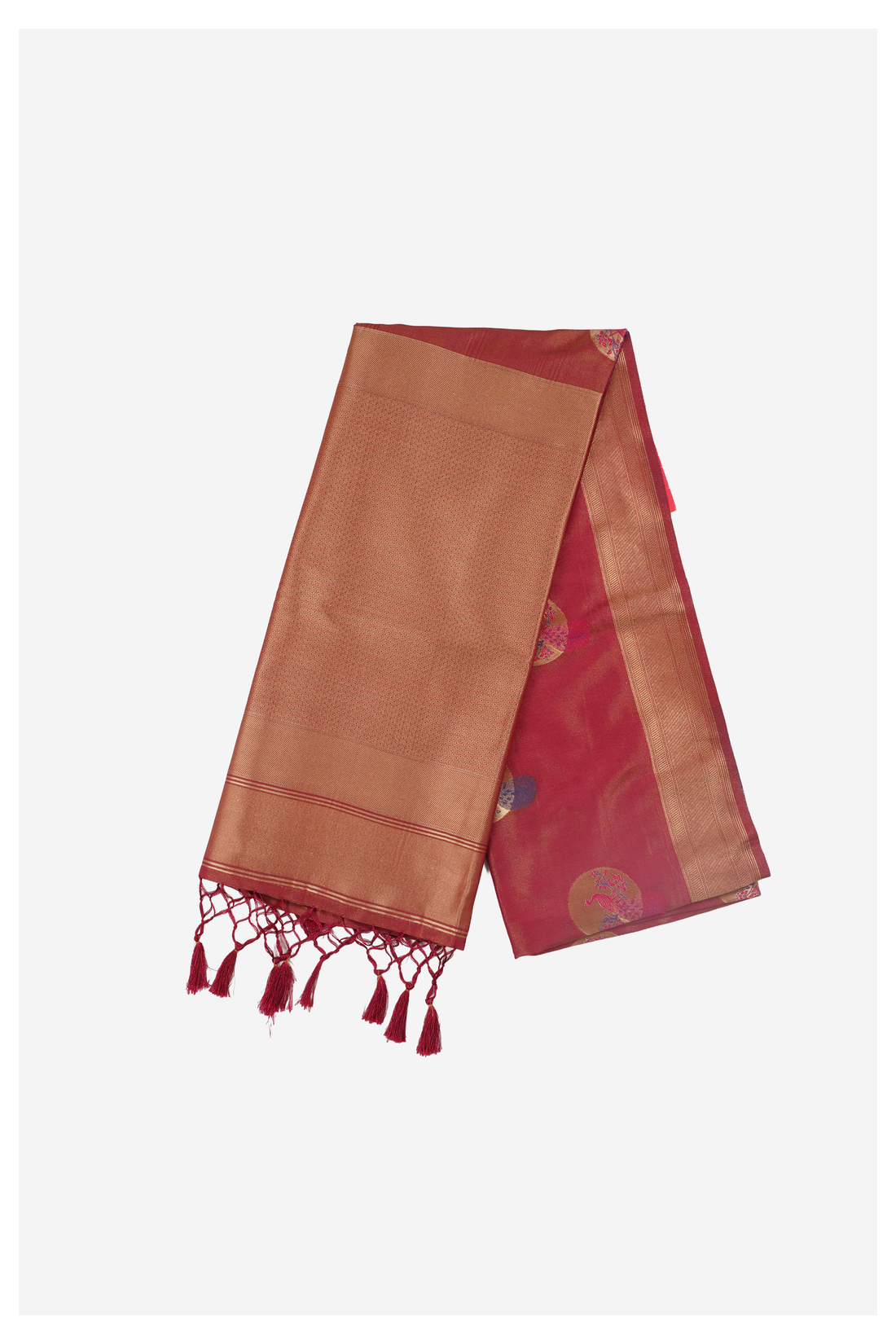 Wine Banarasi Art Silk Wedding Saree