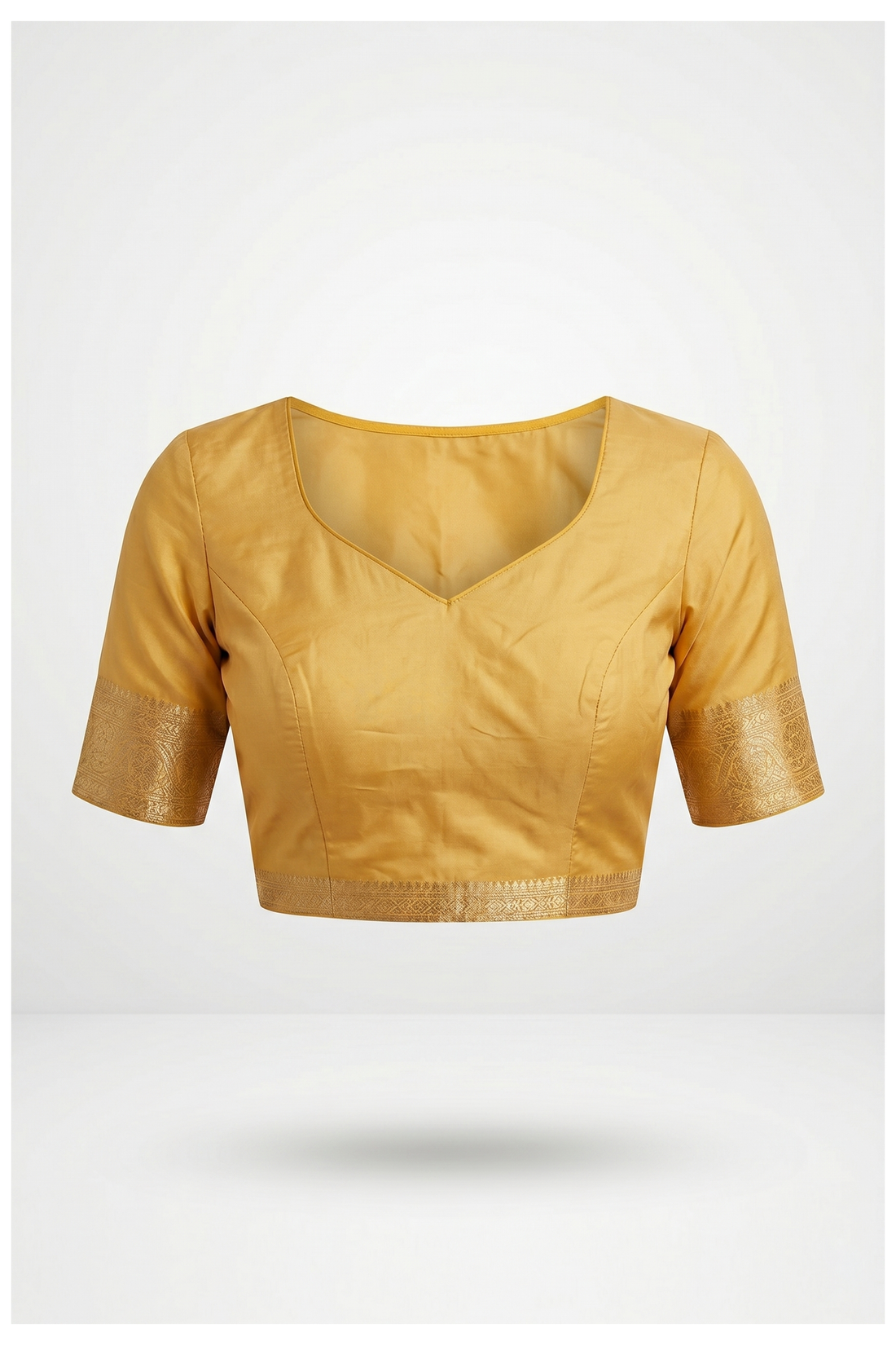 Mustard Haldi South Silk Saree In Art Silk With Weaving