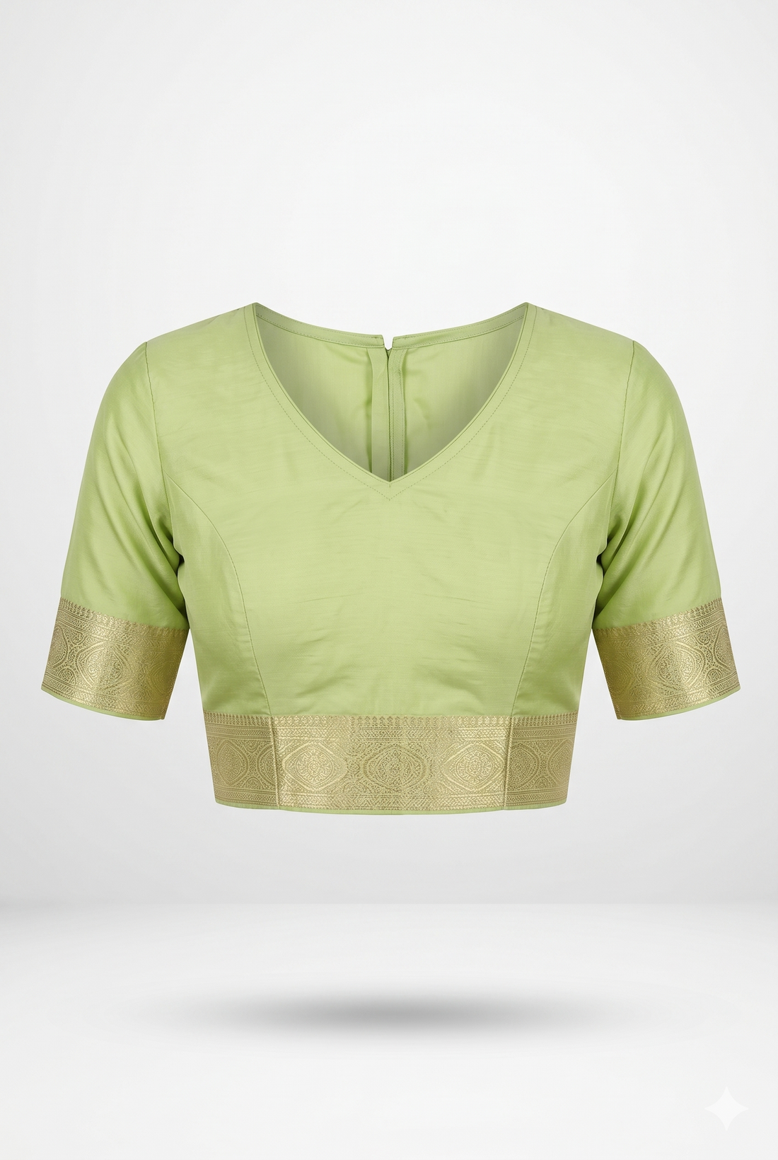 Pistachio Green Tissue South Silk Wedding & Party Wear Saree