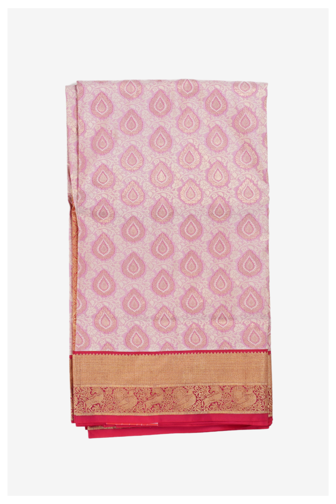 Light Pink Banarasi Art Silk Wedding & Party Wear Saree