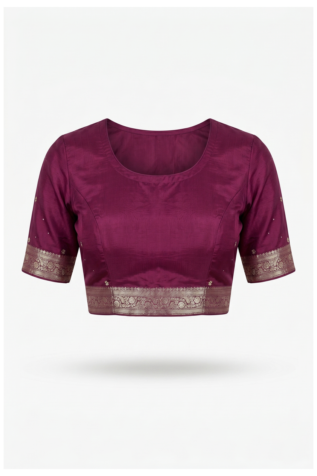 Wine Tissue Art Silk South Silk Wedding & Partywear