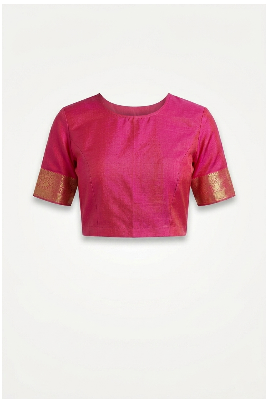 Rani Pink Pure Silk South Saree For Wedding & Party Wear