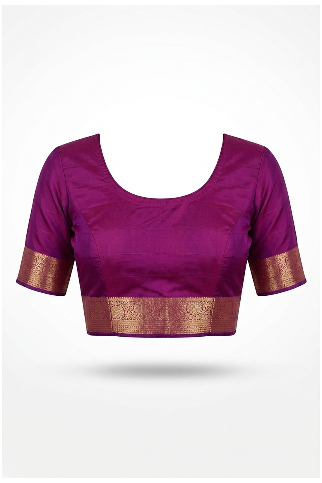 Magenta Pure Silk South Silk Wedding Wear Saree