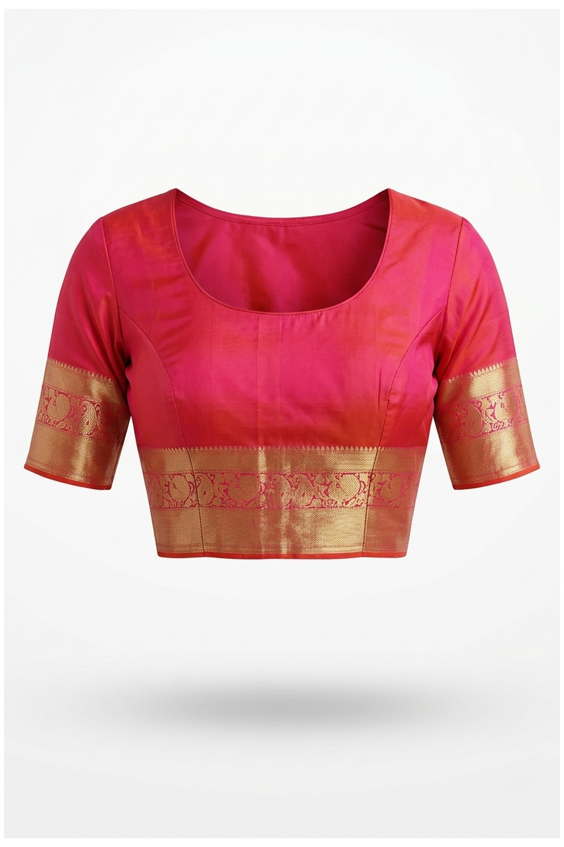 Coral Pure South Silk Wedding & Party Wear Saree