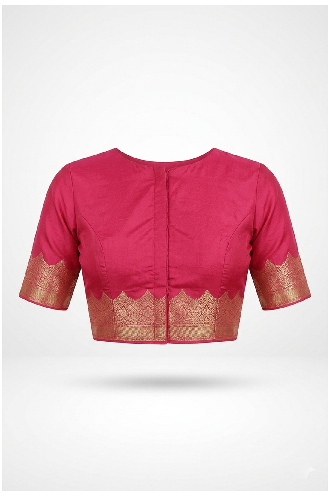 Peach South Silk Saree With Jaal Weaving