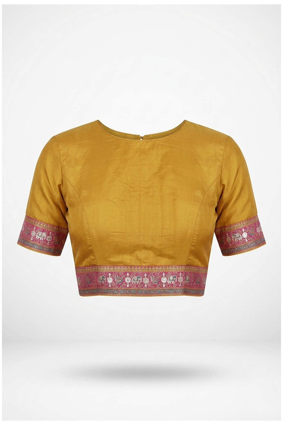 Mustard Pure Silk Banarasi Wedding And Party Wear Saree