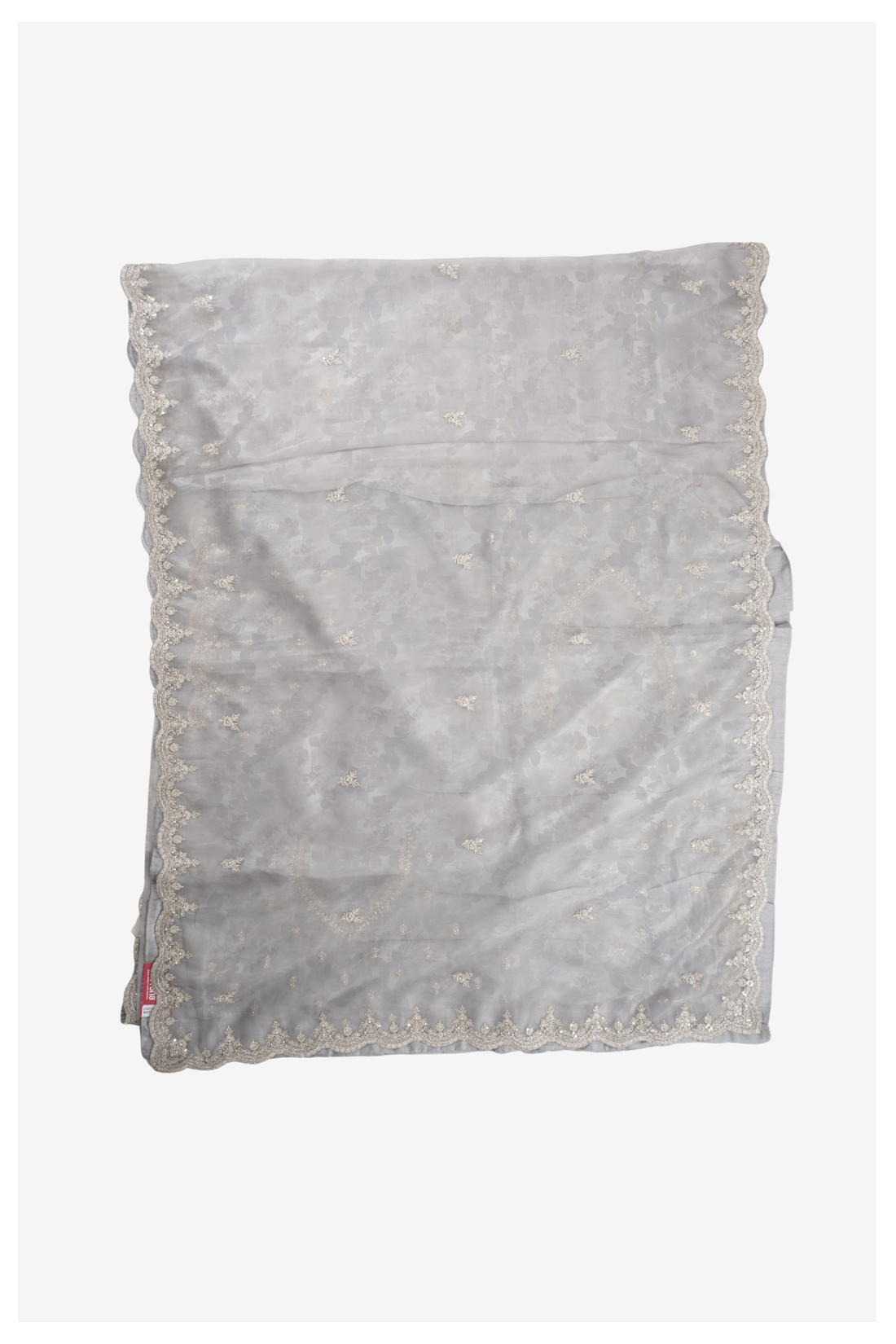 Silver Grey Banarasi Silk Art Silk Wedding & Party Wear
