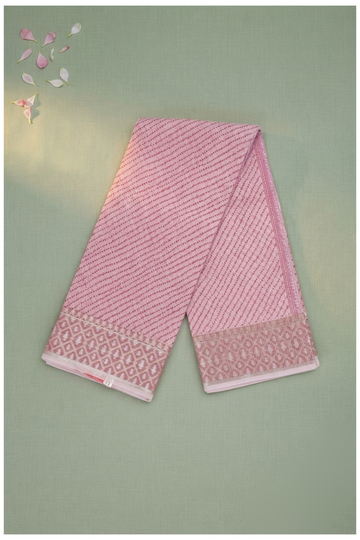 Rose Pink Banarasi Art Silk Wedding & Party Wear Saree