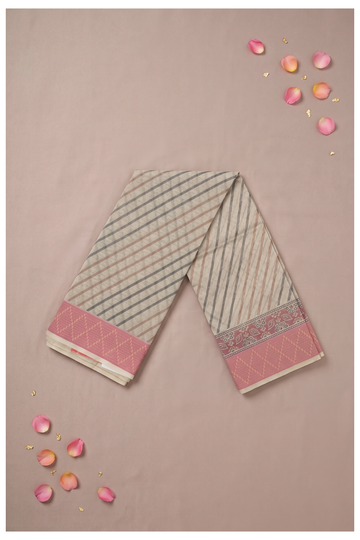 Dusky Rose Cotton Wedding & Party Saree
