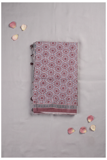 Teal Cotton Party Wear Saree