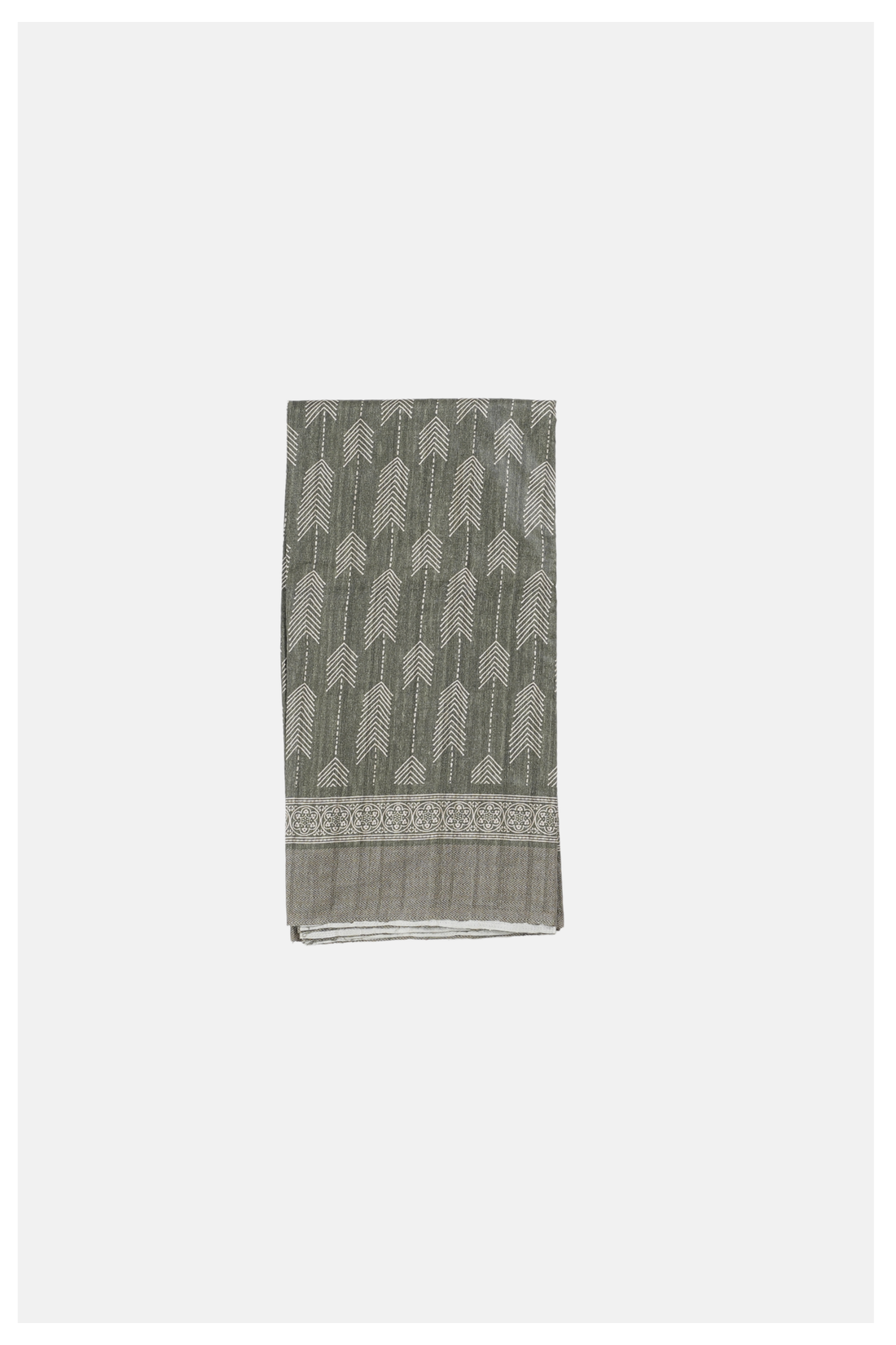 Olive Green Cotton Party Wear Saree
