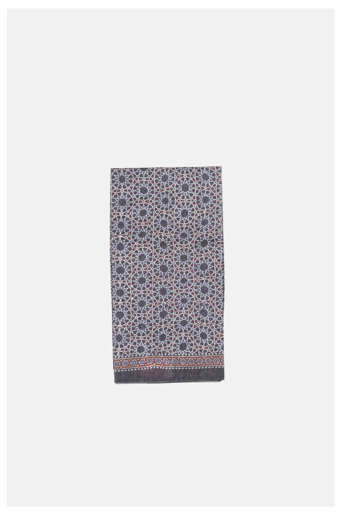 Terracotta Brown Printed Cotton Saree For Wedding & Party Wear
