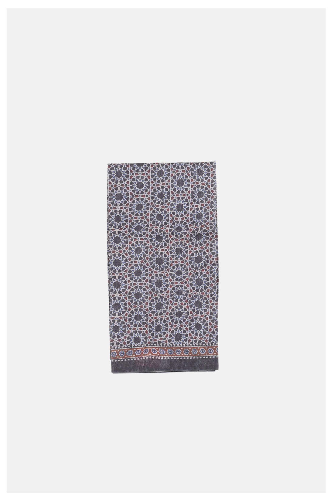 Rust Brown Printed Cotton Party Wear Saree