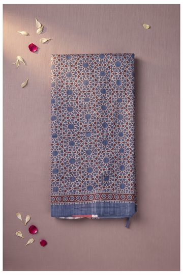 Maroon Cotton Wedding And Party Wear Saree