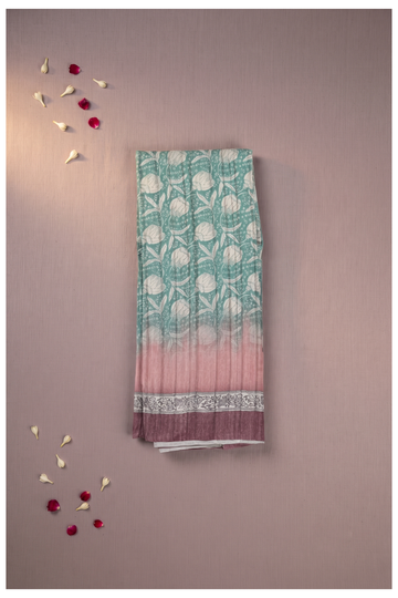 Multicolor Printed Cotton Party Wear Saree