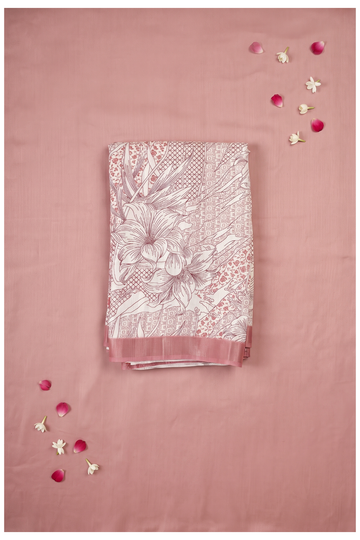 Wine Cotton Wedding & Party Wear Saree