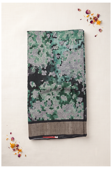 Multicolor Printed Cotton Saree For Wedding & Party Wear